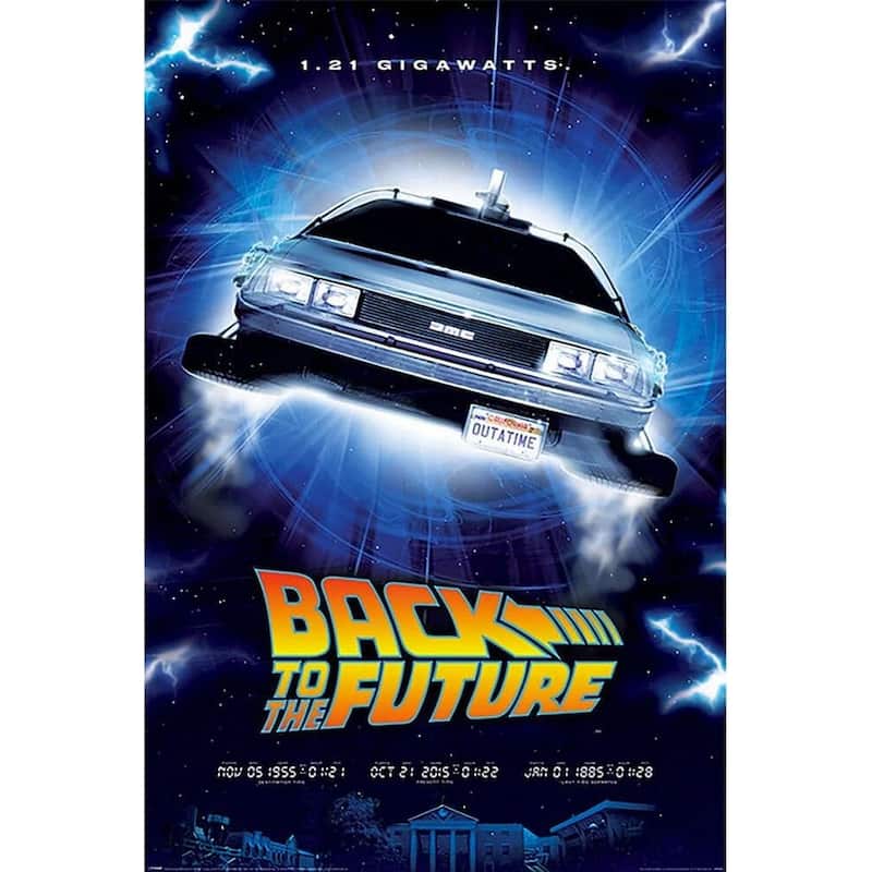 Back To The Future 1.21 Gigawatts Art Poster - 24 x 36 Inch