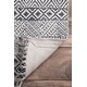 preview thumbnail 11 of 10, Nuloom Handmade Cotton Diamond Chain Fringe Area Rug
