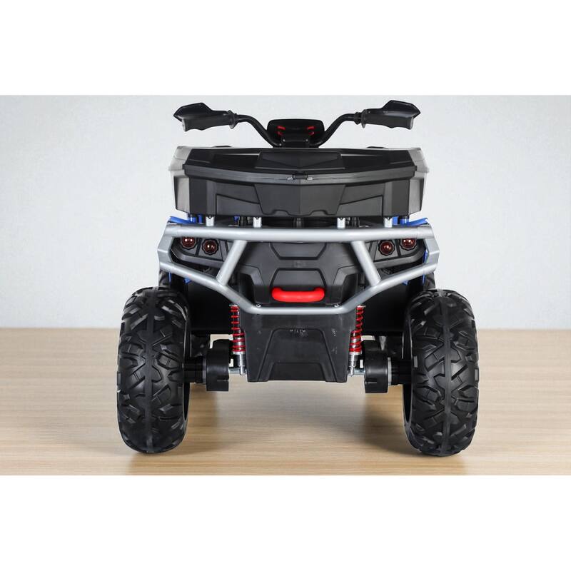 24V 4WD Kids Electric ATV 4 Wheeler with 2 Seats, 4x200W Motors, Bluetooth, EVA Foam Tires, Suspension & 6MPH Speed