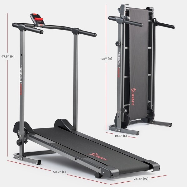 Sunny No-Power Manual Treadmill - SF-T1407SMART - Bed Bath