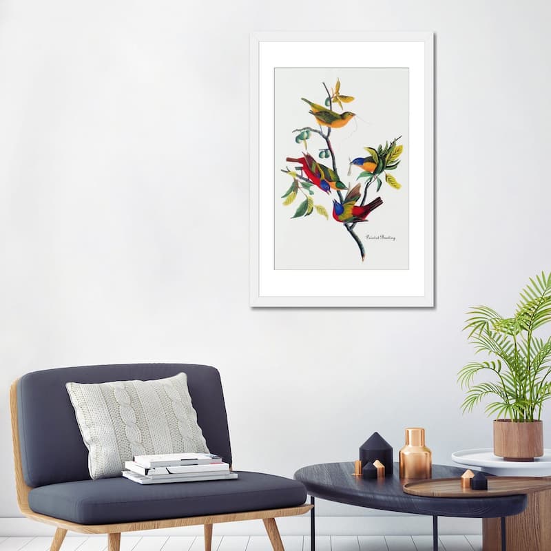 iCanvas "Painted Bunting" by John James Audubon