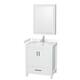 Option White / Carrara Cultured Marble Top / Brushed