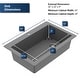 preview thumbnail 53 of 86, Karran Drop-In Quartz 33 in. 1-Hole Single Bowl Kitchen Sink Kit