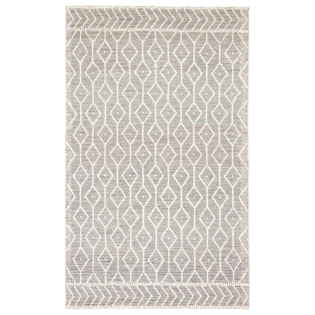 ECARPETGALLERY Braid weave Sienna Brown Wool Rug - 5'0 x 8'1