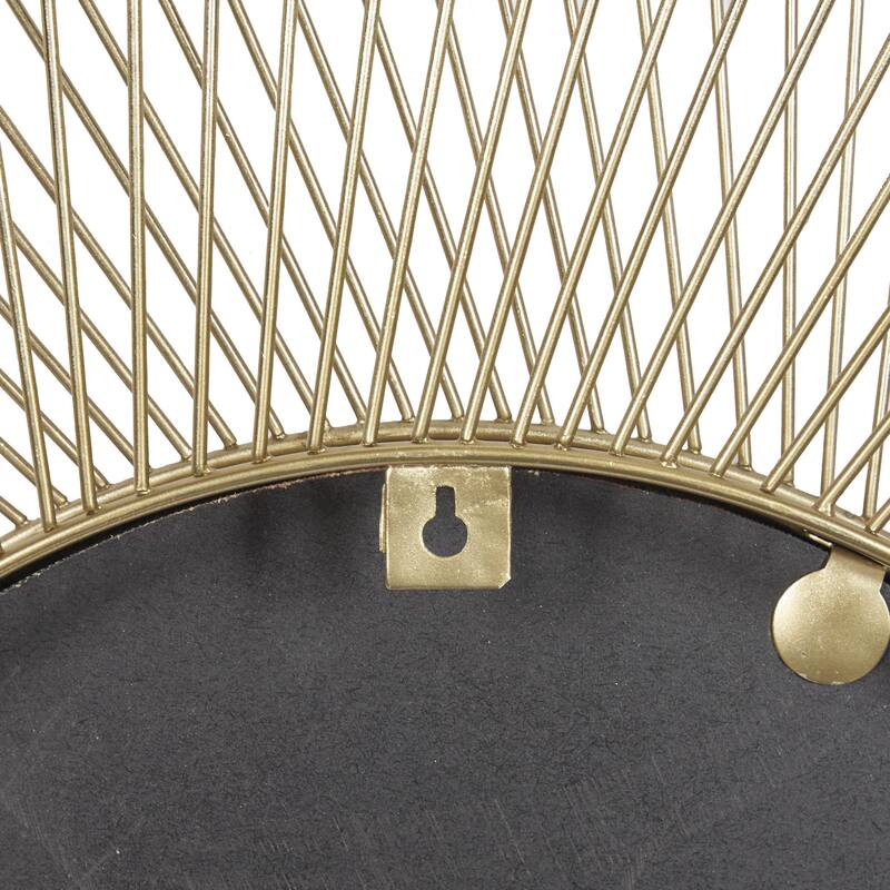 Metal Starburst Room Wall Mirror - Gold - Roche River Decor