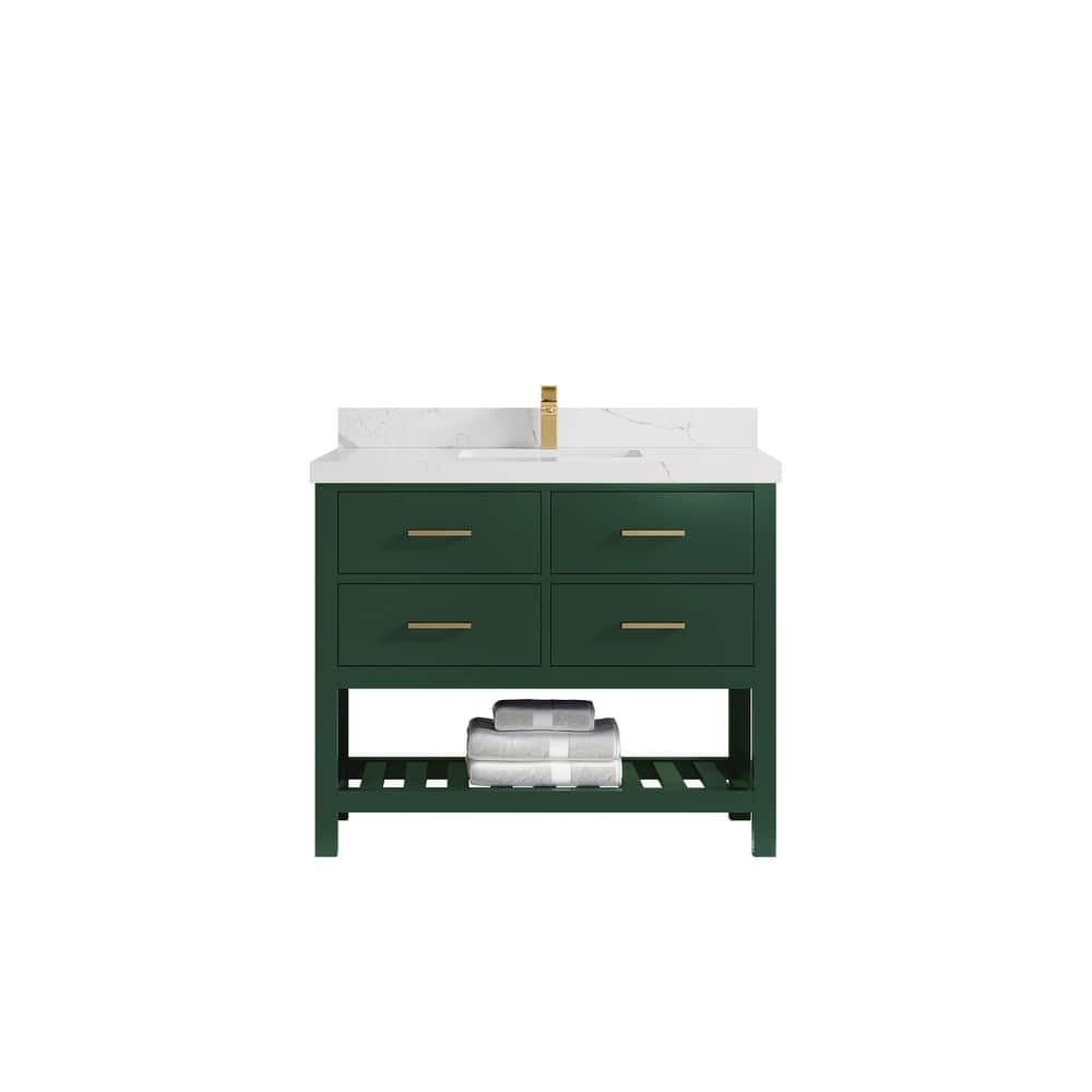 Willow Collections 42 in. W x 22 in. D Parker Single Sink Bathroom Vanity with Countertop