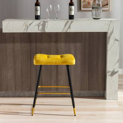 Vintage Counter Height Dining Chairs Bar Stools with Footrest