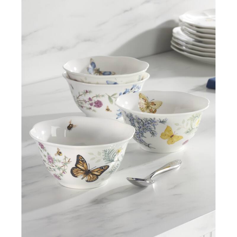 Lenox Butterfly Meadow Herbs Dinnerware Set, Service for 4