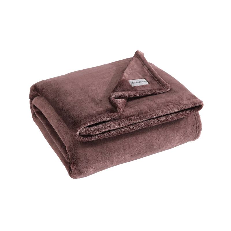 Eddie Bauer Ultra Plush Solid Lux Throw Blankets