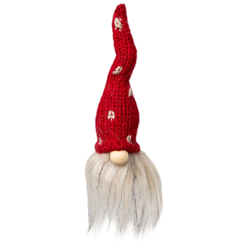 Mini Gnomes with Knitted Hat Christmas Decorations - 3.5" - Set of 3