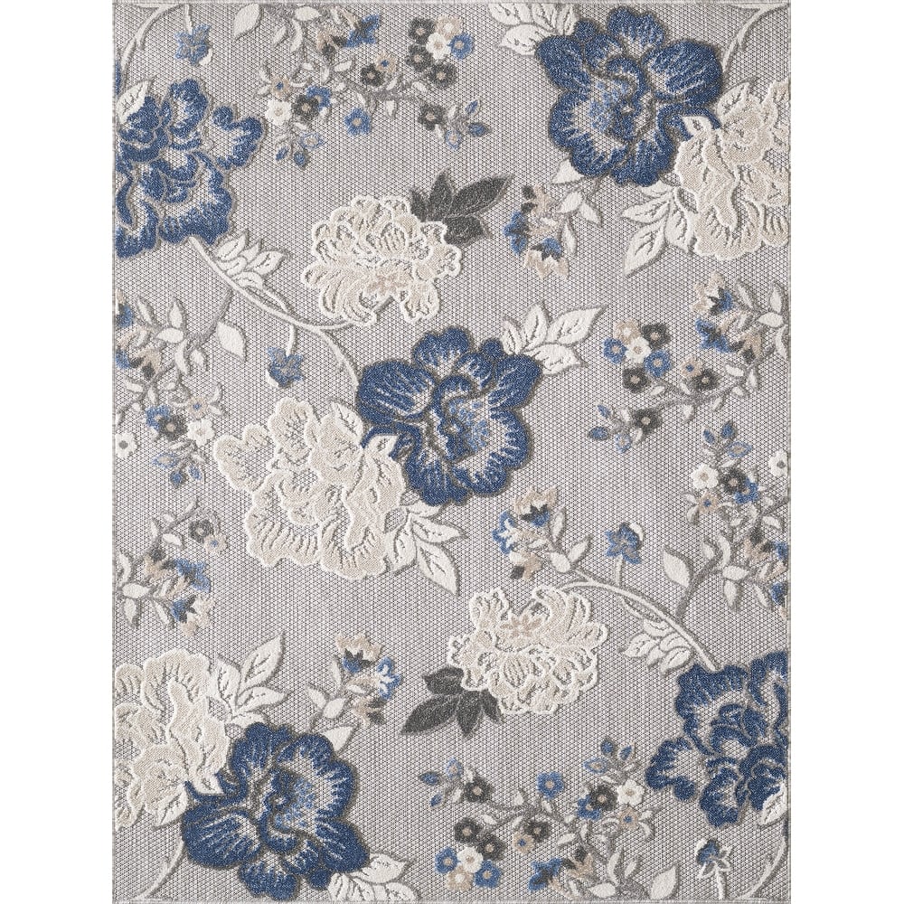 Domani Napa Floral Chic Indoor / Outdoor Area Rug