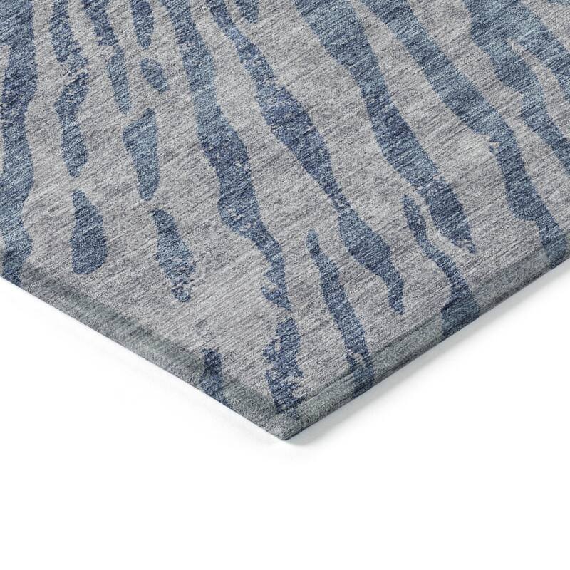 HomeRoots Abstract Transitional Rectangle Outdoor Rug