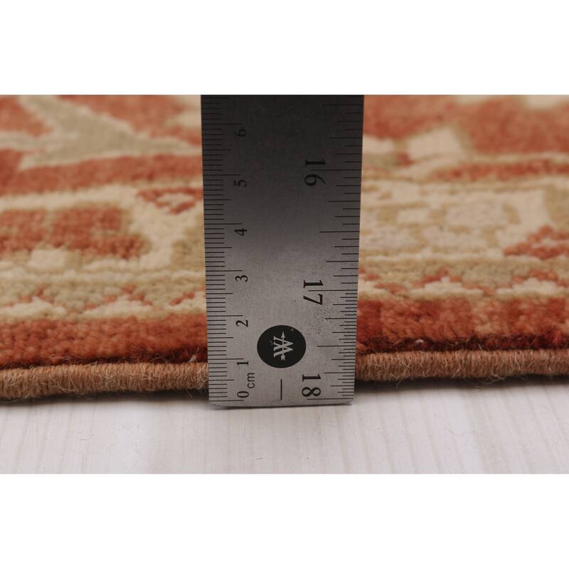 ECARPETGALLERY Hand-knotted Peshawar Oushak Copper Wool Rug - 8'9 x 11'8