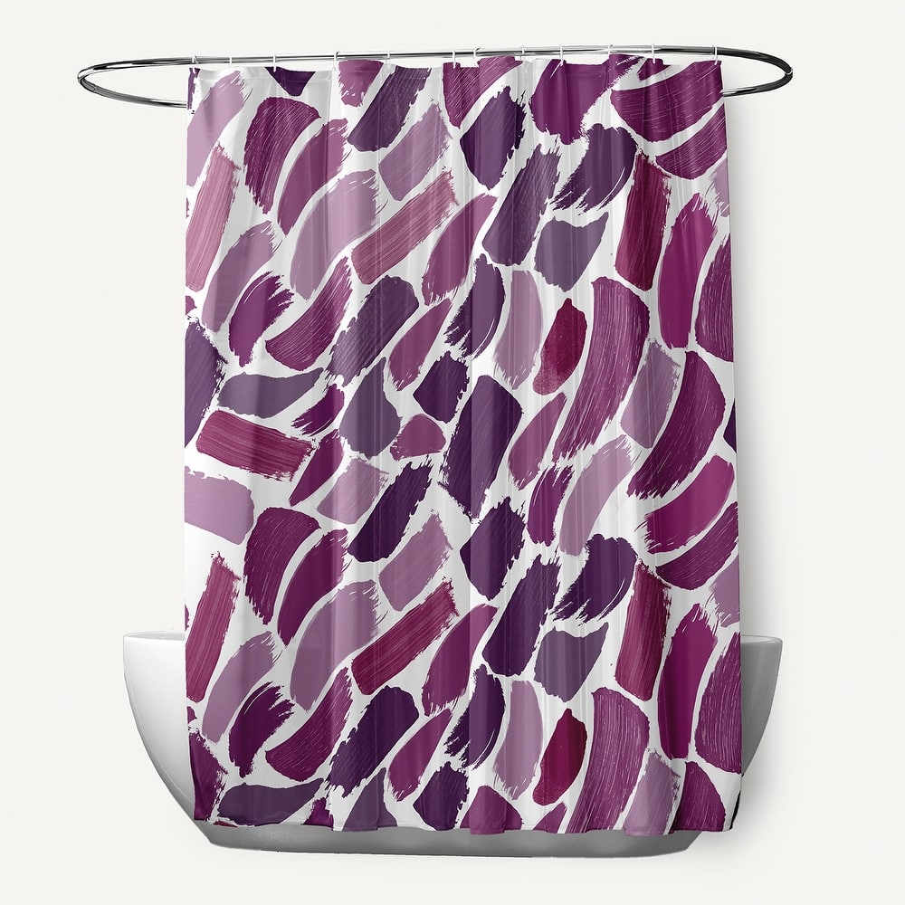 Wenstry Geometric Print Shower Curtain