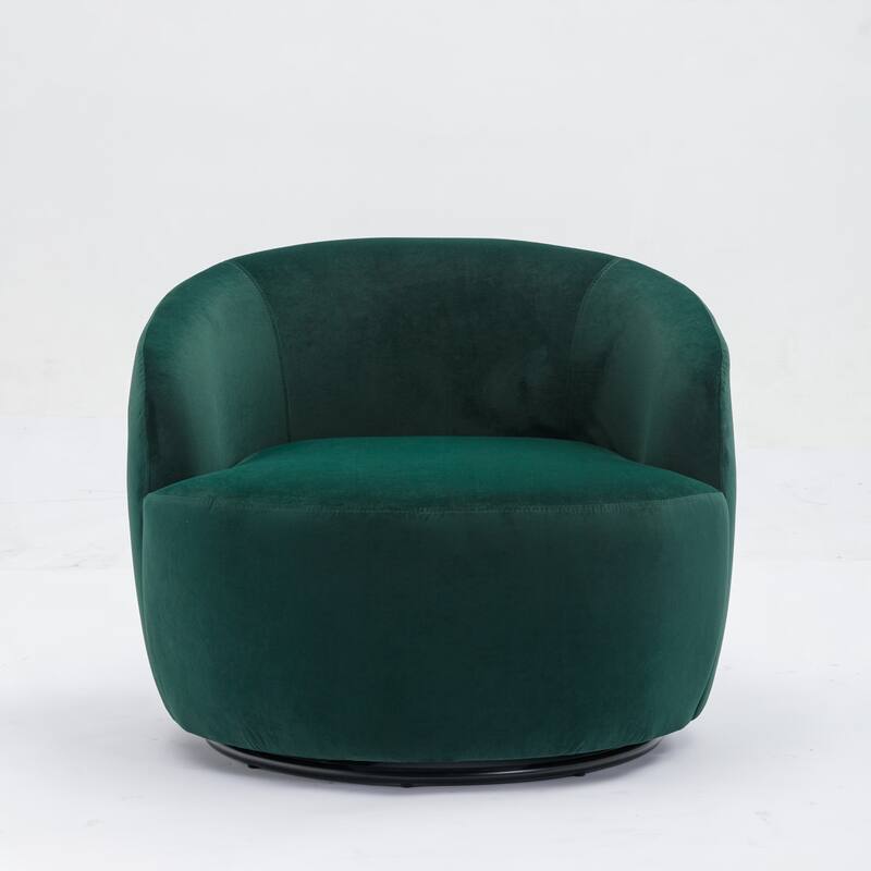 Teddy Fabric Swivel Accent Armchair Barrel Chair