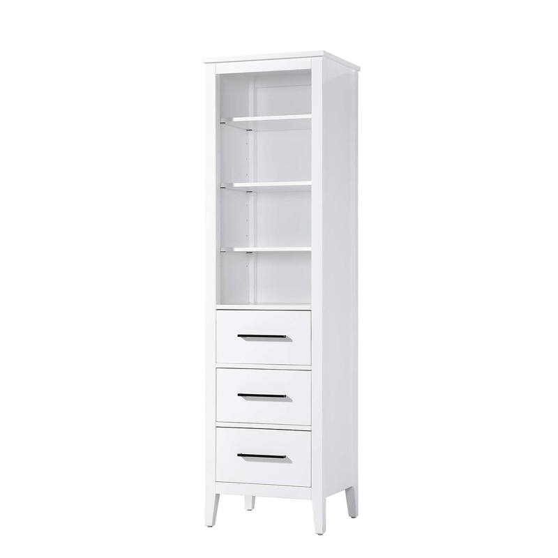 Laura 16-28 Inch Open Shelving Bath Storage Cabinet