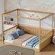 preview thumbnail 8 of 11, Full Canopy Floor Bed with 21.45" Rails, Curtain Ready