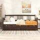 preview thumbnail 1 of 14, Twin Daybed with Storage Drawers, Pine Wood Frame for Small Spaces Espresso