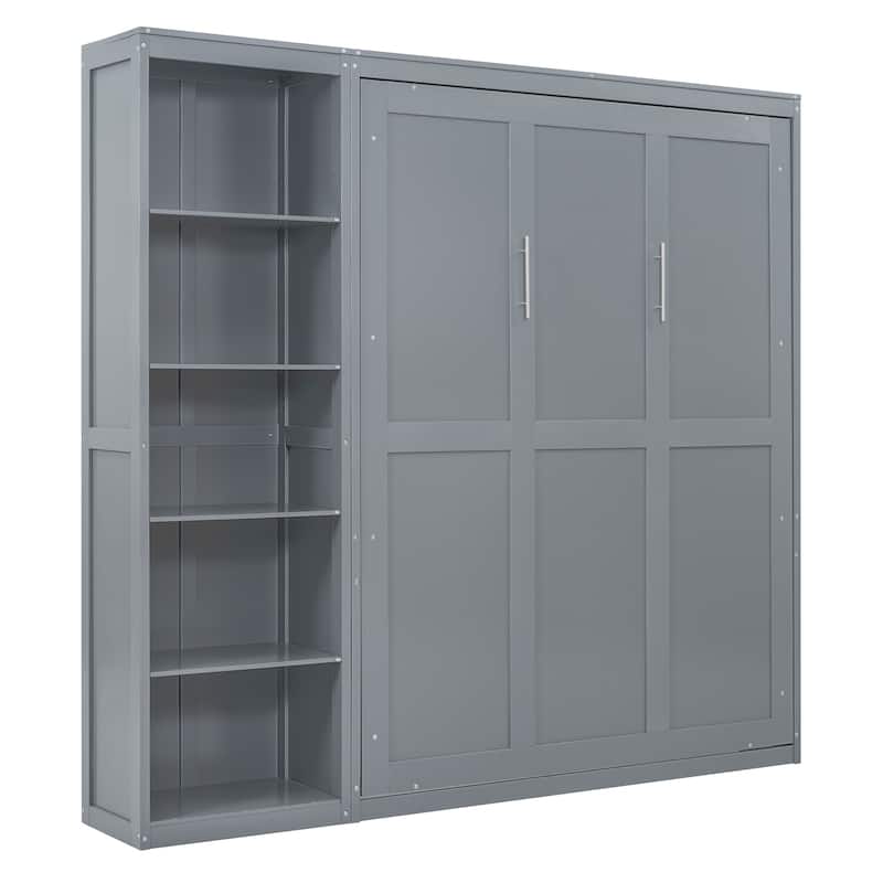 Murphy Bed Wall Bed with Shelves Mattress Holder Practical Design