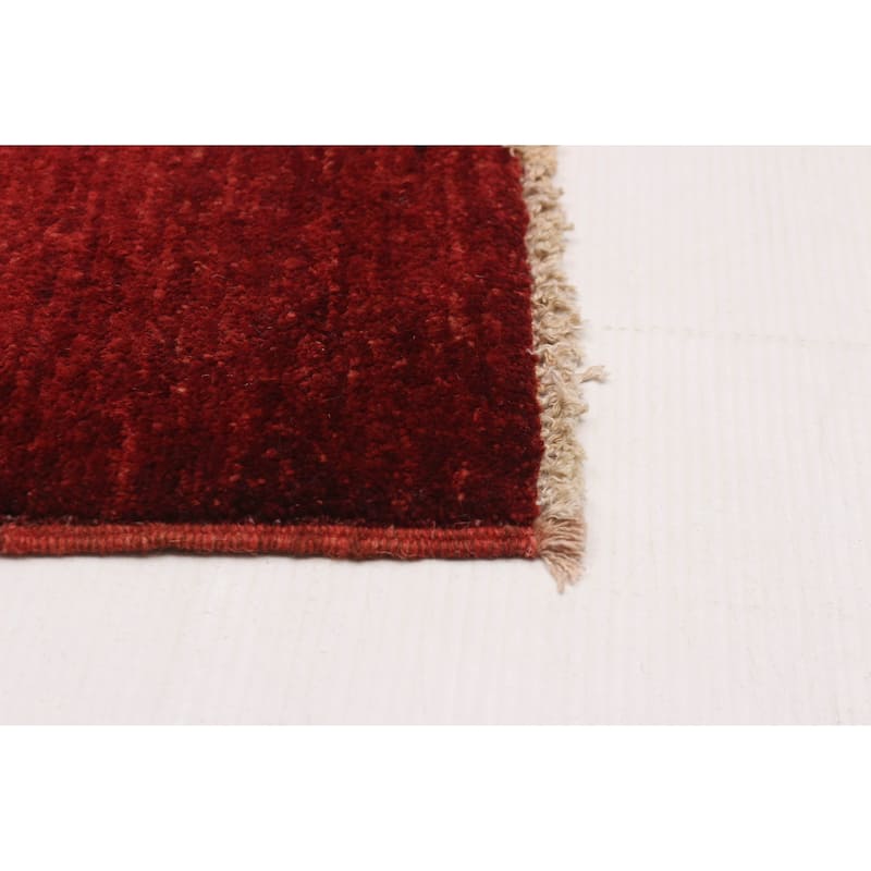Pak Finest Gabbeh Red Rug 6'7" x 9'5" - 6'7 x 9'5
