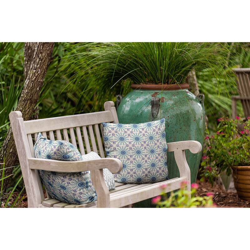 Sun Tile Indoor/Outdoor Throw Pillow