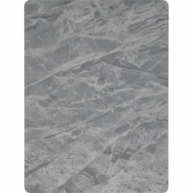 Zayle Mid-Century Modern Glass or Sintered Stone Rectangular Dining Table with Powder-Coated Steel Finish for Kitchen