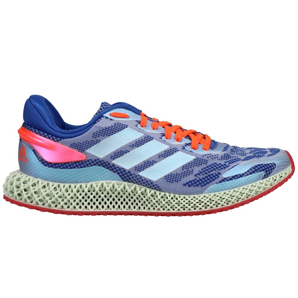 adidas 4D Run 1.0 Mens Running Sneakers Shoes - Blue,Orange - Overstock -  34142991