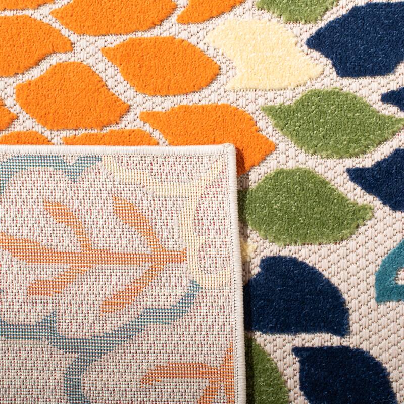 SAFAVIEH Cabana Gulzada Indoor/ Outdoor Waterproof Patio Floral Rug