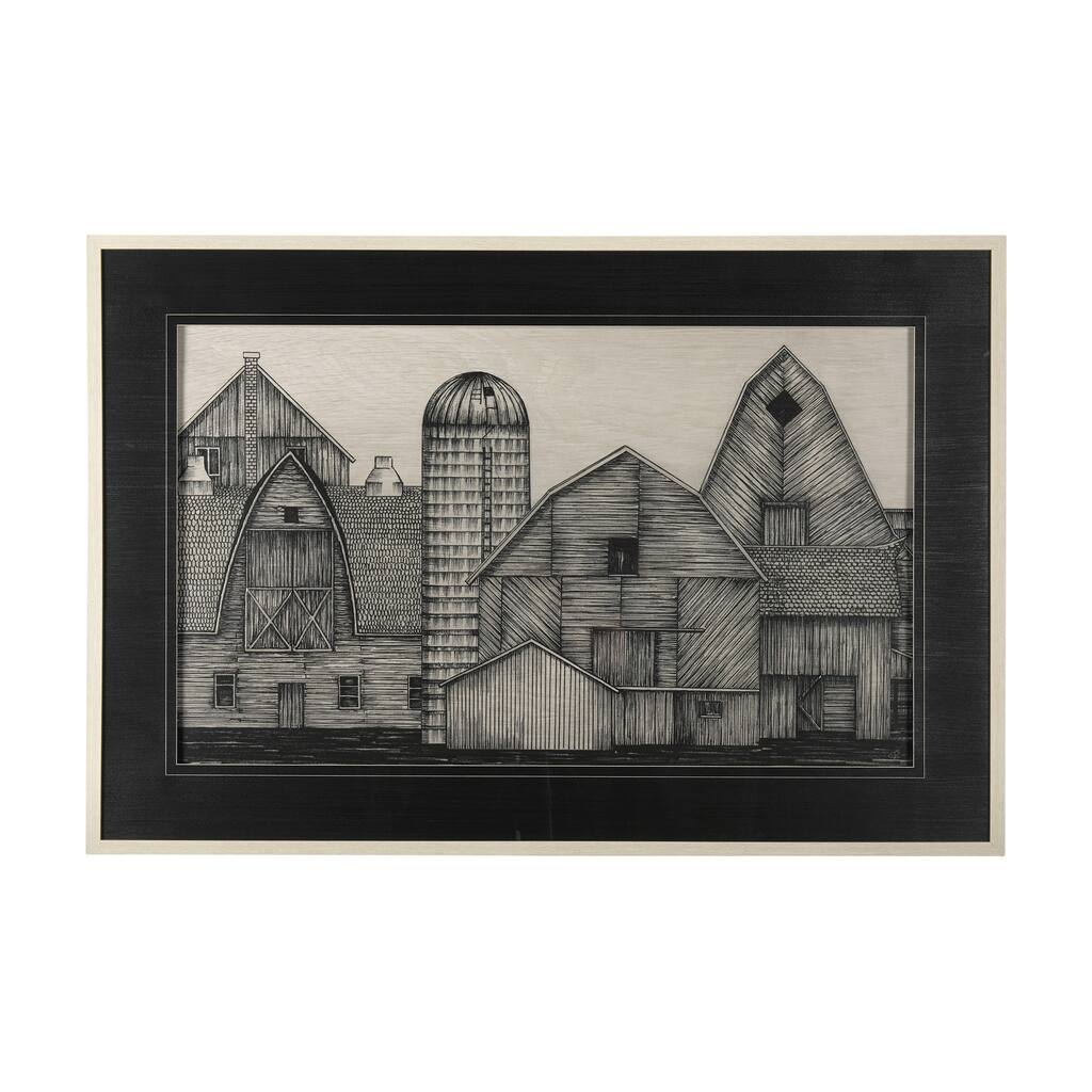Barn Buildings II Framed Art Print