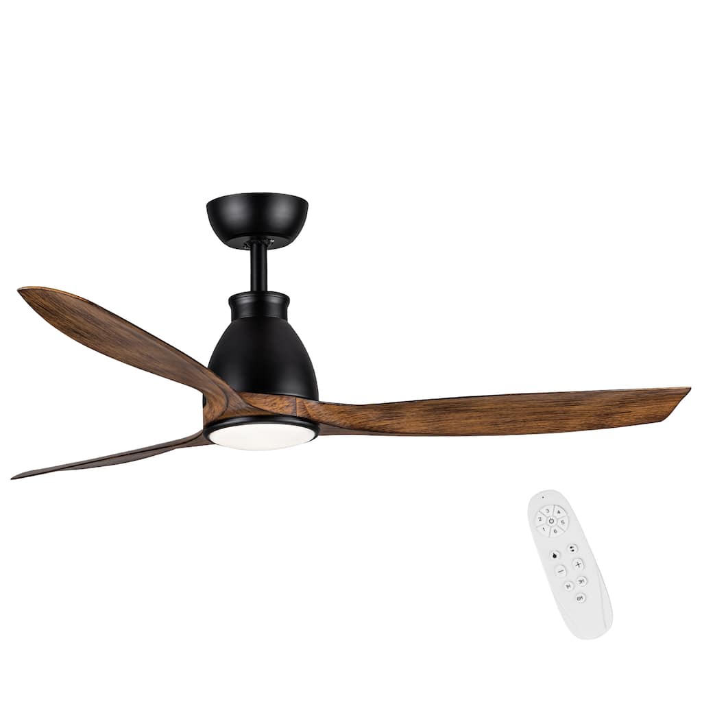 52" Remote Control LED Ceiling Fan Lighting with Reversible DC Motor