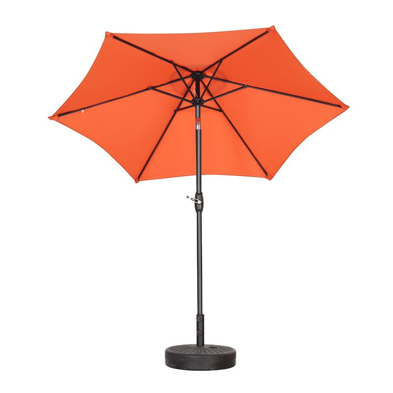 Ainfox 9ft Outdoor Patio Umbrella Multi-color Crank Lift Without Base