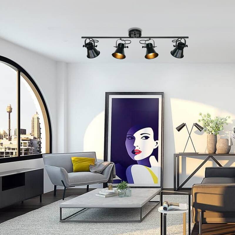 37'' 4 Light Track Kit Track Lighting Fixtures Ceiling Track Light