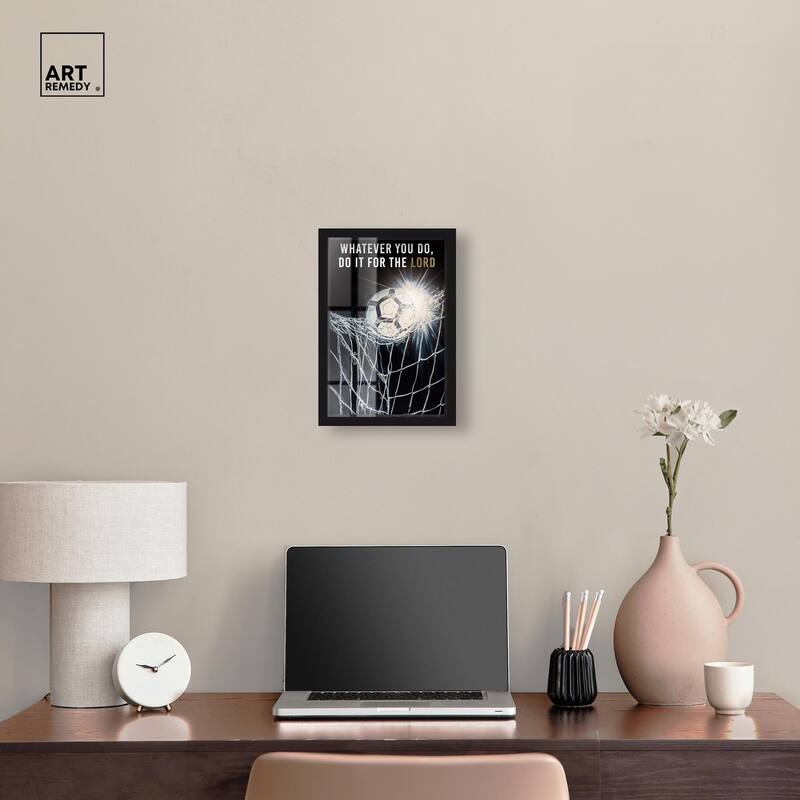 Do it for the Lord Soccer Shadowbox by Art Remedy