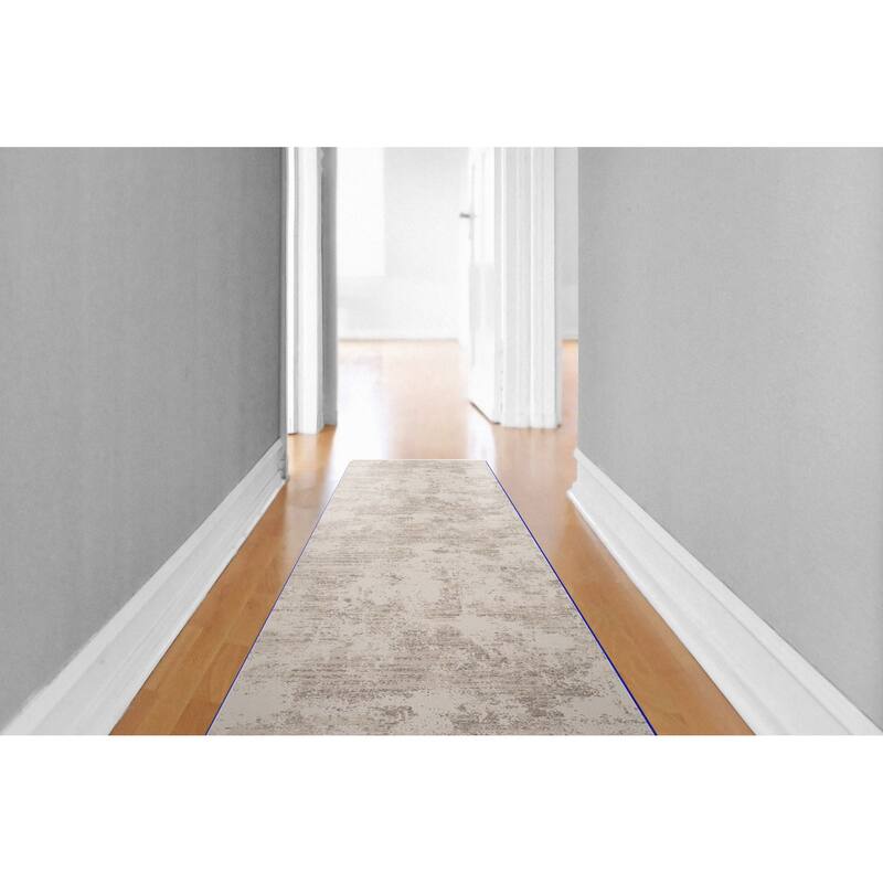 Dynamic Rugs Quartz Traditional Area Rug - 2'2' X 7'7 - Ivory/Beige