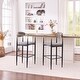 preview thumbnail 2 of 0, Modern Metal Upholstered Bar Stool with Ergonomic Support by GDFStudio Set of 2 - Grey