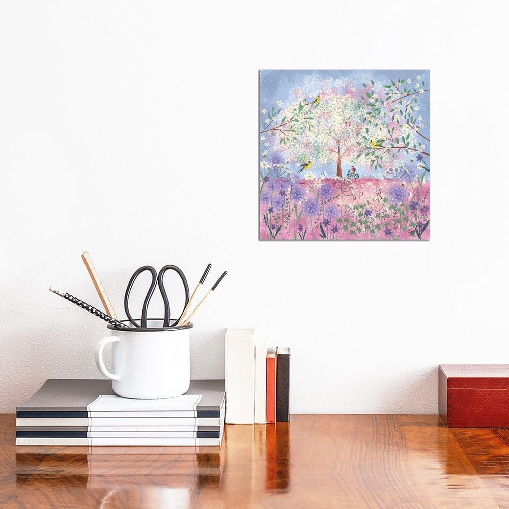 iCanvas "Periwinkle Spring Flora" by Joy Laforme Canvas Print