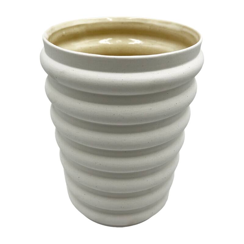Modern Beige Ceramic Vase