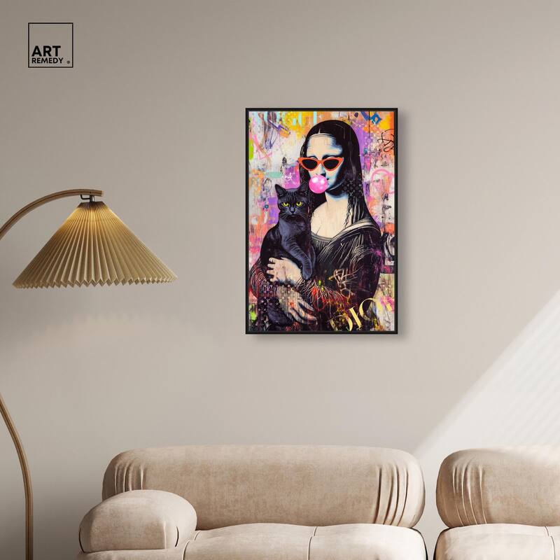 Classical Gal and Her Companion Canvas by Art Remedy