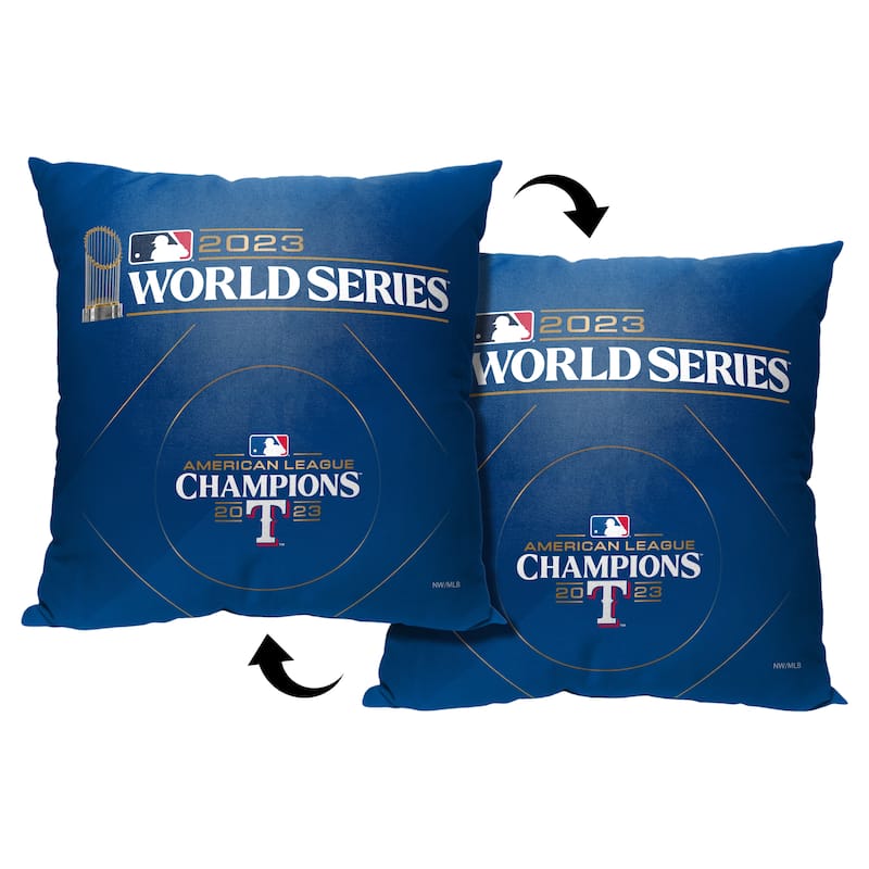 MLB Texas Rangers 2023 World Series Participant Manifest 18 Inch Throw Pillow