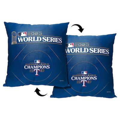 MLB Texas Rangers 2023 World Series Participant Manifest 18 Inch Throw Pillow