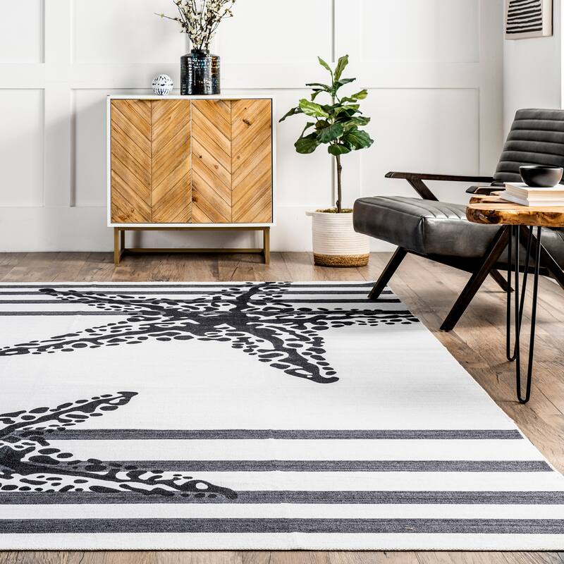 Nuloom Starfish SpinClean Machine Washable Area Rug