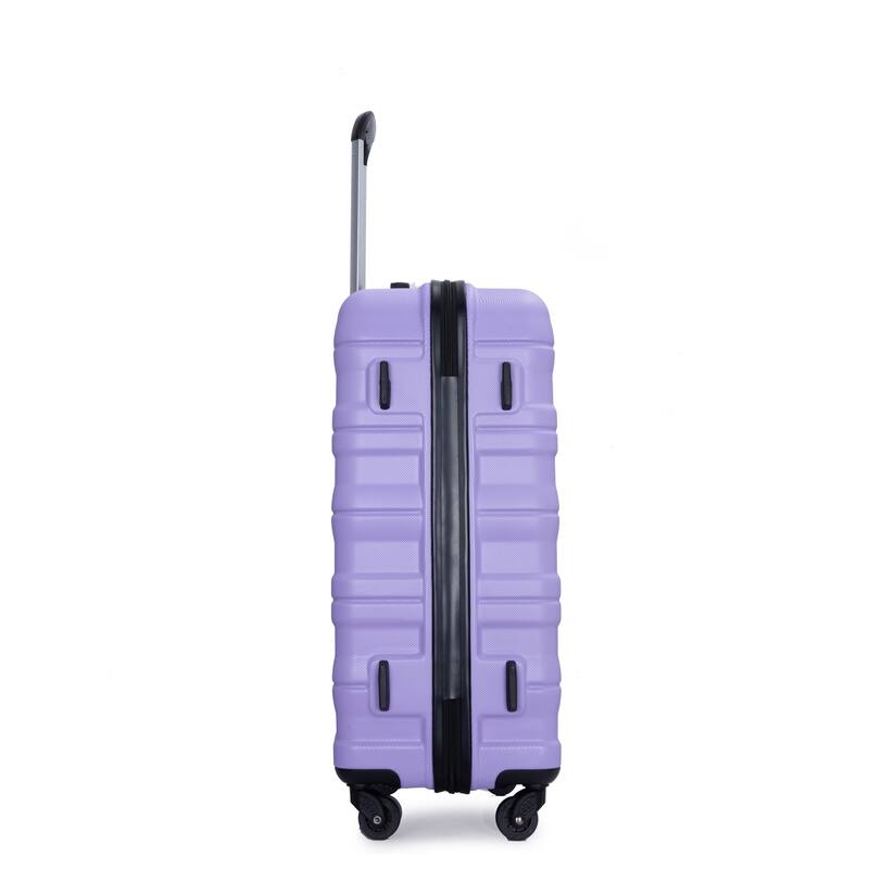 3 Piece PC Expandable Luggage Sets, Modern Lightweight Durable Suitcase with TSA Lock, Two Hooks and Spinner Wheels