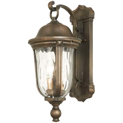 The Great Outdoors Havenwood 3 Light 22" Tall Outdoor Wall Sconce with