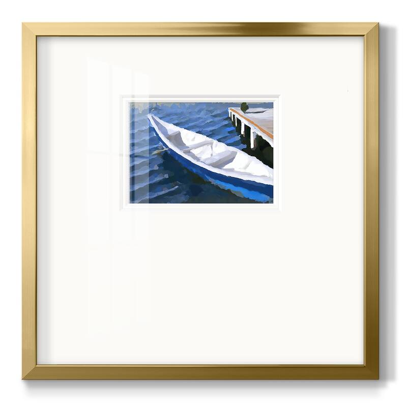 Colorful Rowboat IVPremium Framed Print