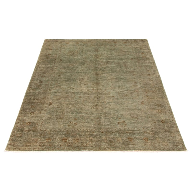 ECARPETGALLERY Hand-knotted Vibrance Teal Wool Rug - 6'1 x 8'7