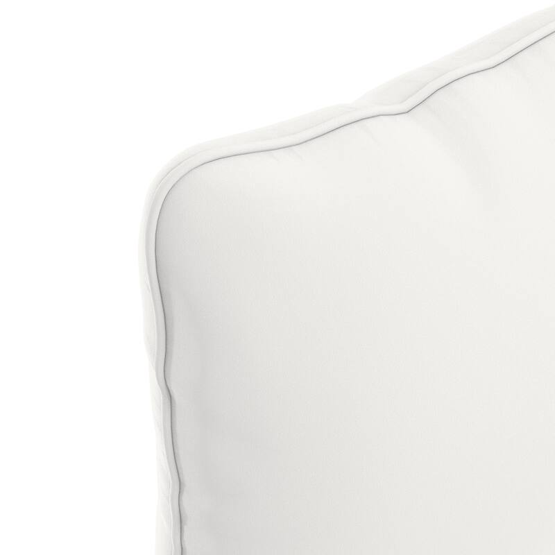 California Umbrella Outdoor Deep Seat Cushion Set, 24" x 48", Sunbrella Fabric, Densified Fiber Fill