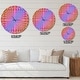 preview thumbnail 4 of 7, Designart 'Abstract Optical Illusion' Oversized Contemporary Wall CLock