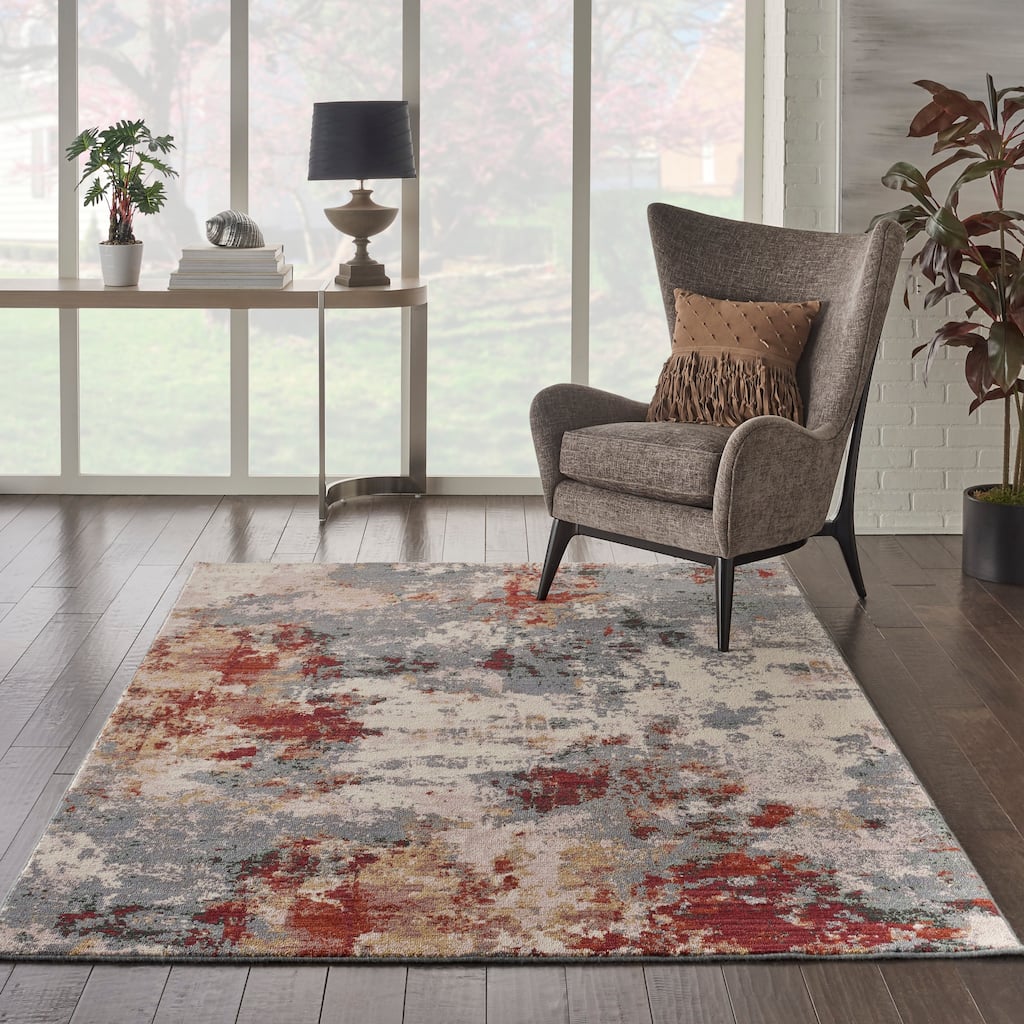 Nourison Artworks Textured Abstract Modern Area Rug
