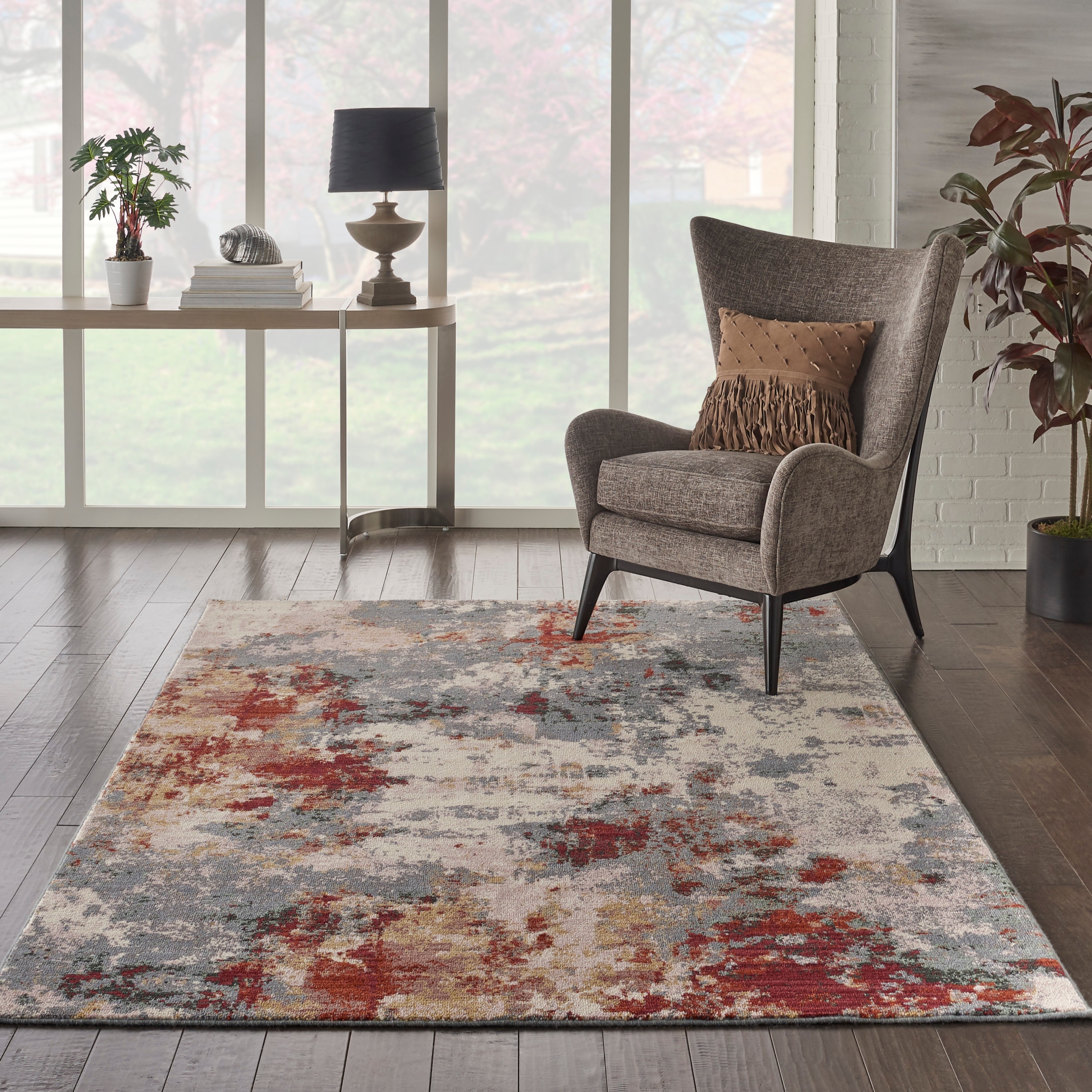 Nourison Artworks Textured Abstract Modern Area Rug