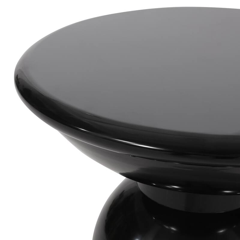 Roomfitters Serenita Outdoor Iron Side Tables with Flared Design, Accent Patio End Tables Set of 2